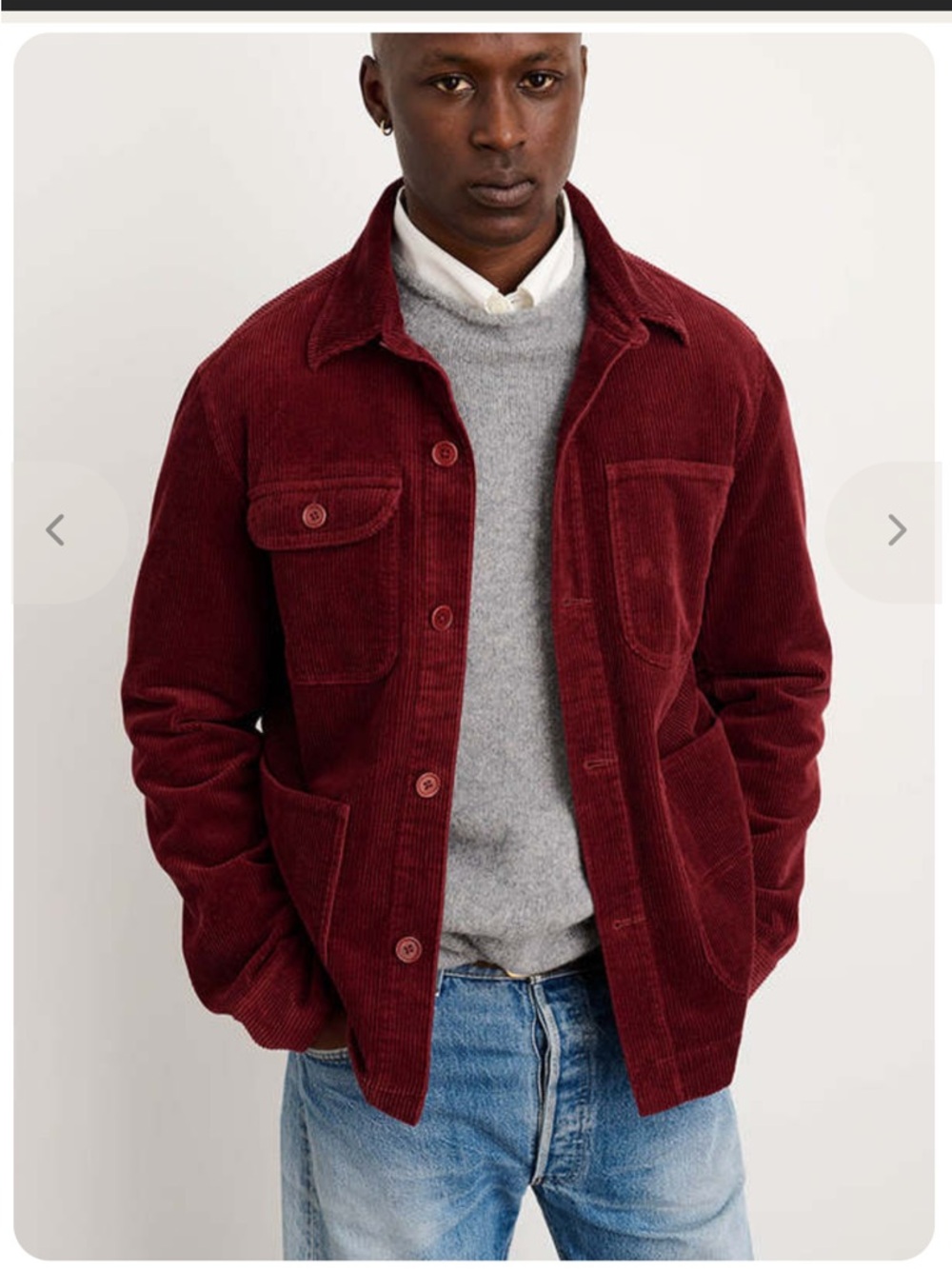 Alex Mill cord cotton Work Jacket sz XS